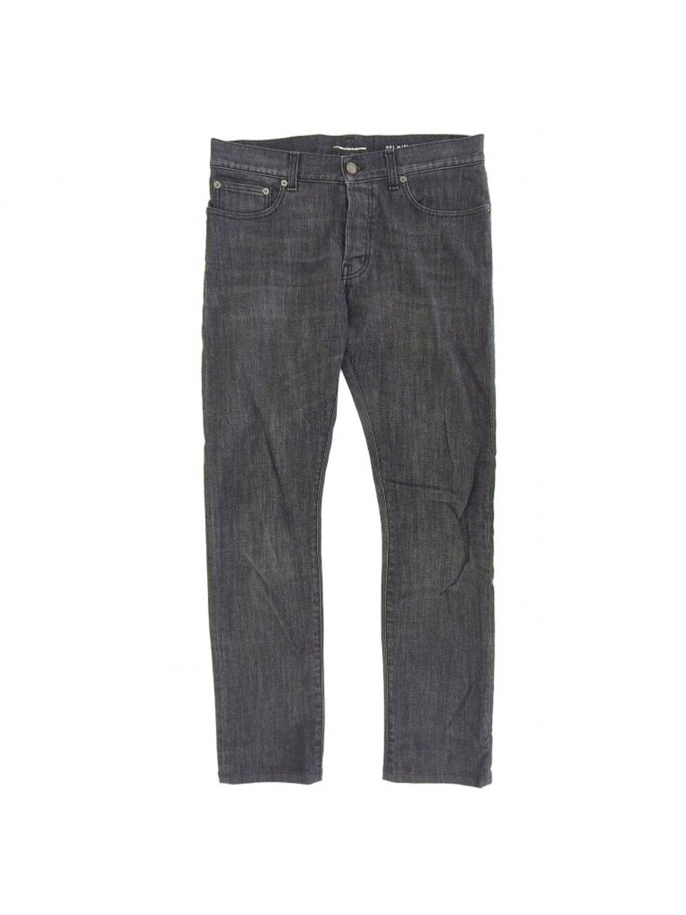 Saint Laurent Paris Hedi Slimane Era Distressed Button Fly Denim Pants Black 31
